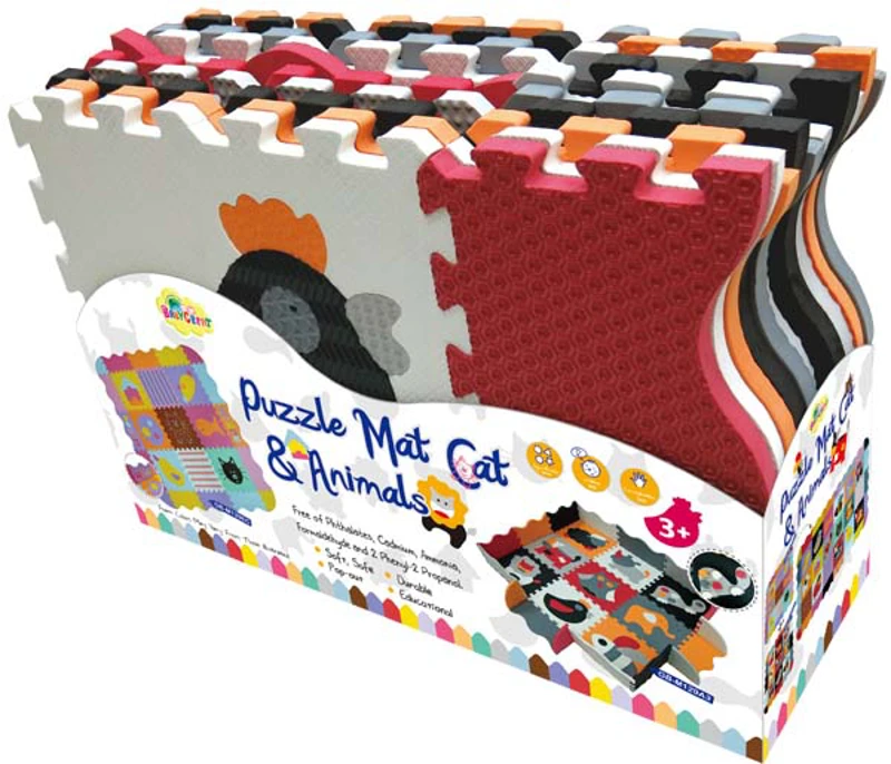 Animal Series EVA Puzzle Play Mat (Dark Tone)